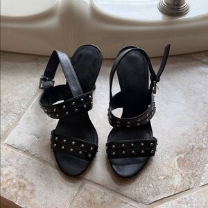 Studded Black Sandals